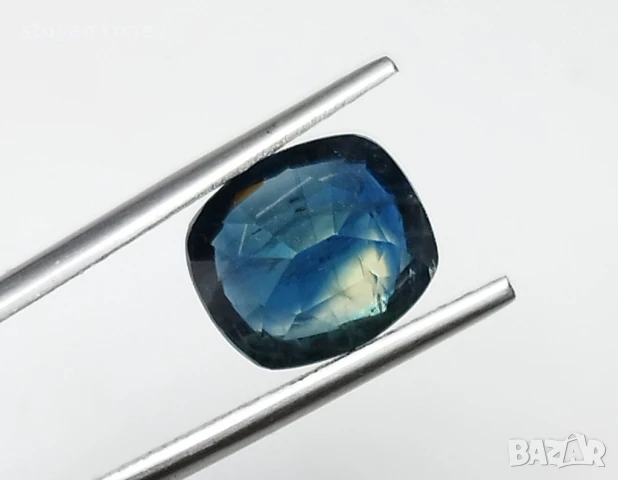Сапфир с цвета на Карибите - 1.50кт.! Нов!, снимка 7 - Пръстени - 47267772