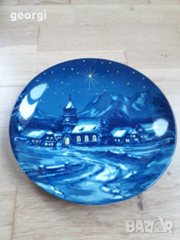 Немска порцеланова декоративна чиния Feltmann Weiden , снимка 2 - Декорация за дома - 34406051