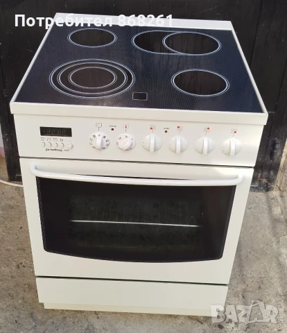 Готварска печка с керамичен плот 