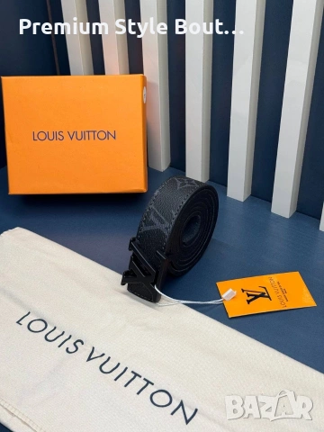 Колани Louis Vuitton от естествена кожа в кутия 3см, снимка 9 - Колани - 53933837