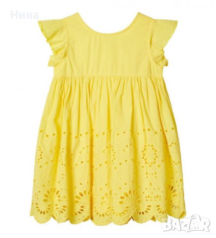 Рокля Name it в жълто 🌞, снимка 1 - Детски рокли и поли - 37914671