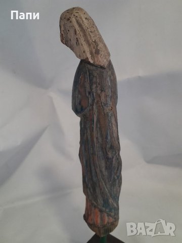 Дървена скулптура на Богородица от 19-ти век., снимка 9 - Антикварни и старинни предмети - 37378736