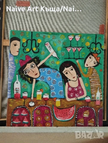 Картина платно маслени акрилни бои размер 42 /42