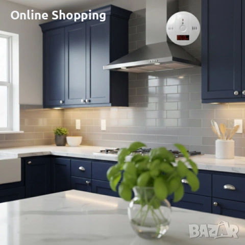 Безжичен CO сензор с LCD дисплей