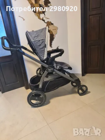 Детска количка 3в1 (вкл. изофикс база) Peg Perego Book 51S, Blue Denim, снимка 5 - Детски колички - 48437778
