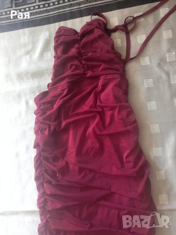 Дълга рокля в бордо , снимка 5 - Рокли - 51280453