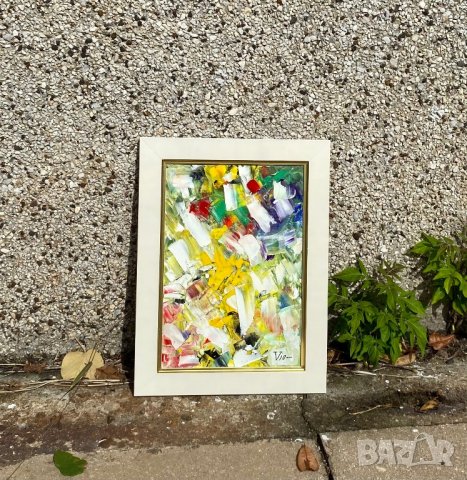 Авторска картина маслени бои с рамка, снимка 8 - Картини - 41529543