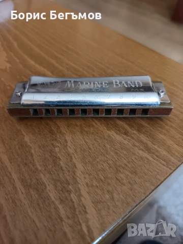 Винтидж хармоника/Marine Band M. Hohner Germany MS , снимка 2 - Антикварни и старинни предмети - 53273044
