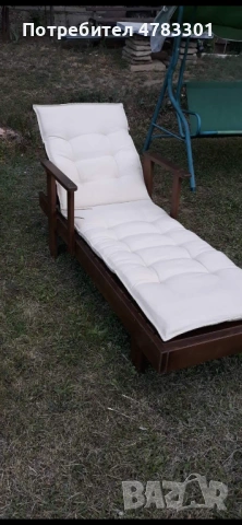 Шезлонги . Дървени шезлонги, снимка 2 - Градински мебели, декорация  - 54040031