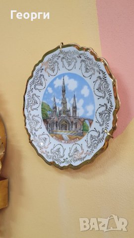 Красива антикварна френска порцеланова чиния за стена Limoges , снимка 3 - Антикварни и старинни предмети - 38935277