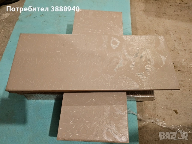 Плочки фаянс за баня - флорални, снимка 3 - Гранитогрес и плочки - 52387359