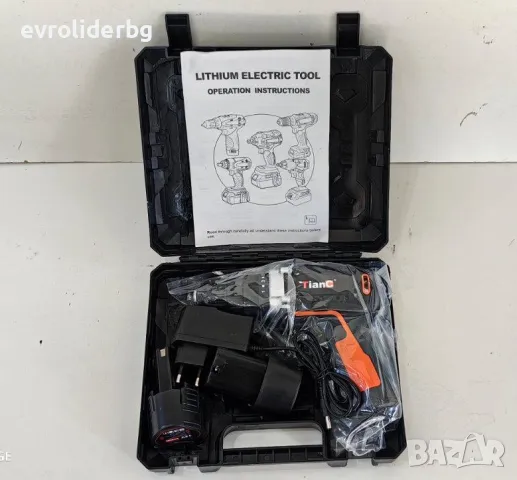 ТОТАЛНА ЛИКВИДАЦИЯ!!! АКУМУЛАТОРЕН ВИНТОВЕРТ/БОРМАШИНА 12V С ДВЕ БАТЕРИИ.