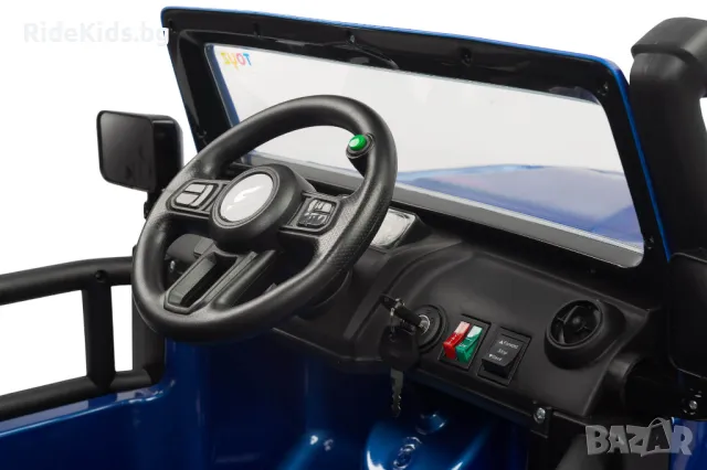 Офроуд акумулаторен автомобил RINGO – 4x4, до 100 кг, с дистанционно и LED, Син, снимка 15 - Детски велосипеди, триколки и коли - 49971650