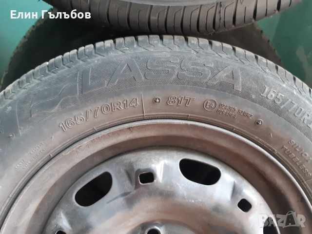 Гуми (летни) LASSA 6 броя комплект с железни джанти , снимка 5 - Гуми и джанти - 53284904