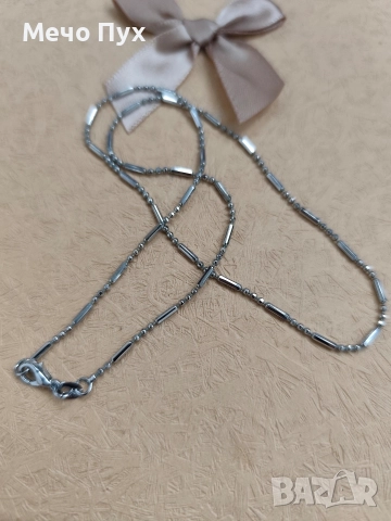 Сребърен синджир (387), снимка 3 - Колиета, медальони, синджири - 52581786
