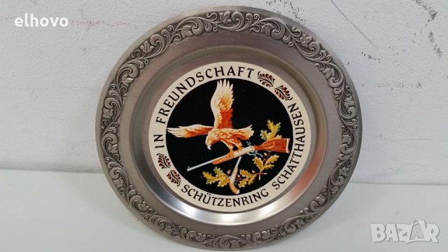 Ламаринена чиния за декорация, снимка 2 - Други ценни предмети - 30239799