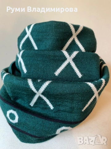 Звлен шал тип яка от 100 % вълна мерино, снимка 2 - Шалове - 53280492