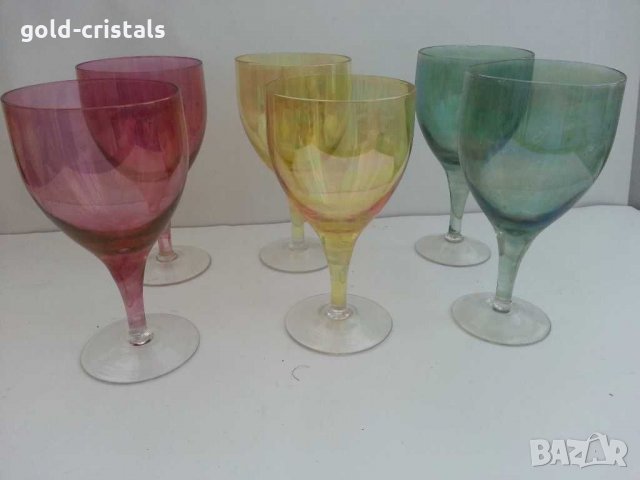 Стари цветни чаши за вино в Антикварни и старинни предмети в гр. Стара  Загора - ID30064426 — Bazar.bg
