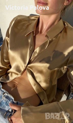 Разкошна “златна” риза/блуза тренд, Германия, снимка 13 - Ризи - 42279953