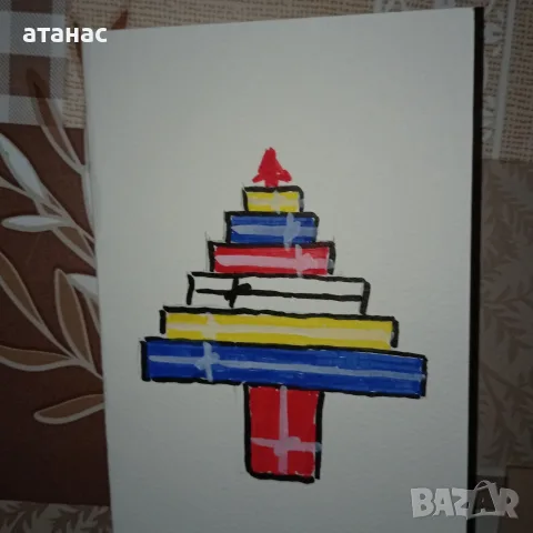 Рисувам  коледни картички, снимка 3 - Други стоки за дома - 56436001