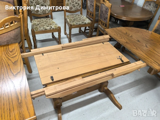Разтегателна трапезна маса , снимка 9 - Маси - 50499766