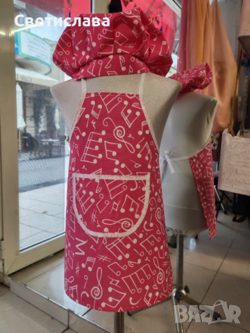 Детски готварски комплект „Малкият готвач“ – престилка и шапка, снимка 2 - Други - 51999432