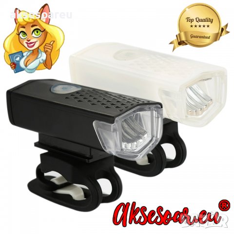 Комплект водоустойчив преден и заден фар фенерче фарове светлини за велосипед колело Акумулаторна LE, снимка 11 - Аксесоари за велосипеди - 38396427