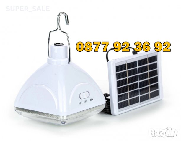МОЩНА LED лампа със соларен панел: GD-6030, соларна лампа с панел , снимка 3 - Къмпинг осветление - 30198044