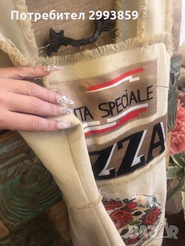 Рокля Долче*D&G pizza printing dress, снимка 11 - Рокли - 34132042