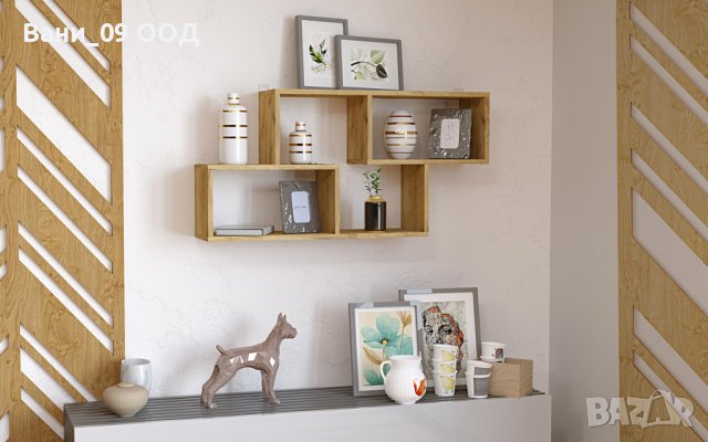 Стенна етажерка с интересна форма, снимка 2 - Етажерки - 33192571