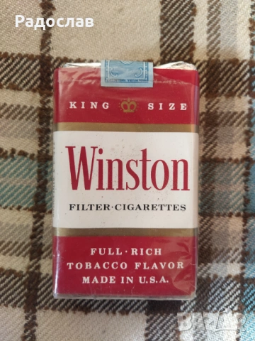 Стара празна кутия от цигари Winston U.S.A., снимка 2 - Колекции - 54112867