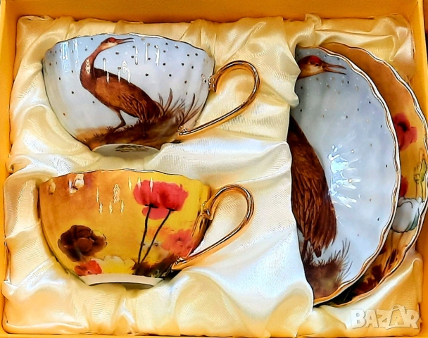 Чаши и комплекти за кафе от костен порцелан 🤩Черен Петък, Порцелан Y o L i S a до - 50 % , снимка 16 - Сервизи - 28394633