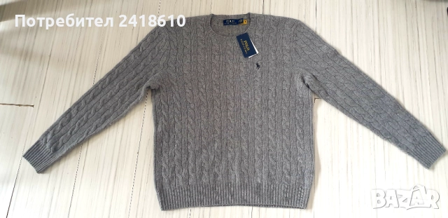 POLO Ralph Lauren Cable Wool/ Cashmere Knit Mens Size L НОВО! ОРИГИНАЛ! Mъжки Пуловер, снимка 7 - Пуловери - 52790057