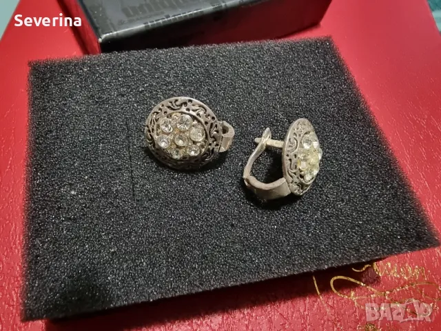 Нови,красиви, сребърни обеци , снимка 3 - Обеци - 49039836
