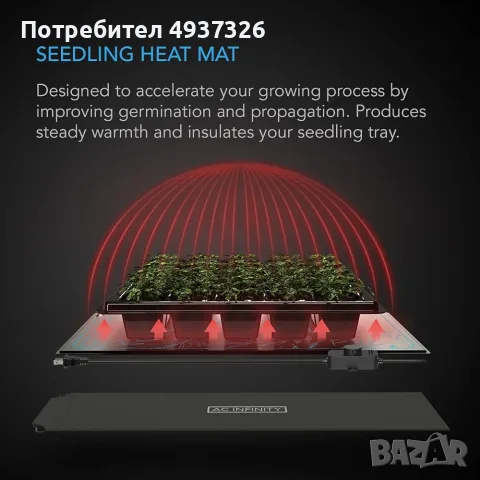 нагревателни подложки за разсад с контролер, снимка 5 - Разсади - 56238310