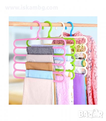 МУЛТИФУНКЦИОНАЛНА ПЛАСТМАСОВА ЗАКАЧАЛКА ЗА ПАНТАЛОНИ - код  5 отделения - ПЛАСТМАСОВА, снимка 7 - Органайзери - 33949690