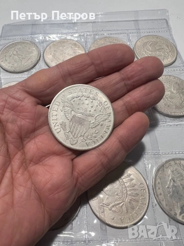 Декорация за маси/плотове от смола с имитация на US$ от 1795-1923 г., снимка 3 - Работни маси и бюра - 54088378