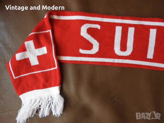Футболен шал Швейцария фенски фен футбол, снимка 2 - Футбол - 39080863
