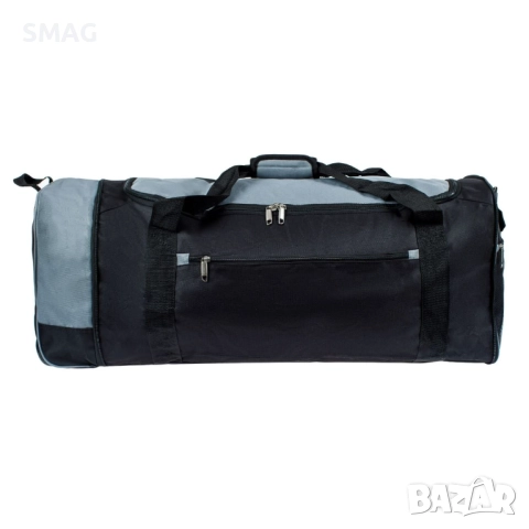 Пътна чанта сак с колелца 84L сива и черна_1223915, снимка 3 - Сакове - 52278174