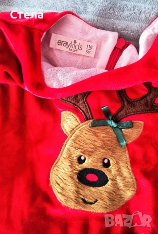 Коледна рокличка , снимка 2 - Детски рокли и поли - 52832952