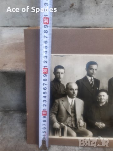 Стара Снимка на Картон 40/30 см. (2), снимка 6 - Антикварни и старинни предмети - 30794384