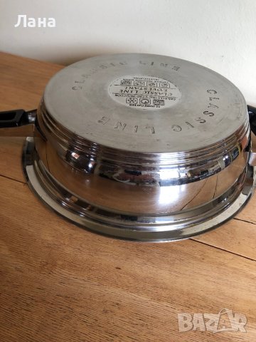 английски Тиган от неръждаема стомана със слоесто дъно и други, снимка 12 - Прибори за хранене, готвене и сервиране - 41778884