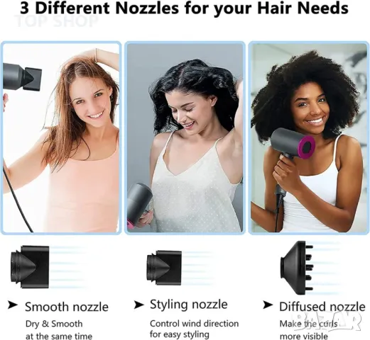 Професионален сешоар Jooayou 2000 W, снимка 12 - Сешоари - 48778276