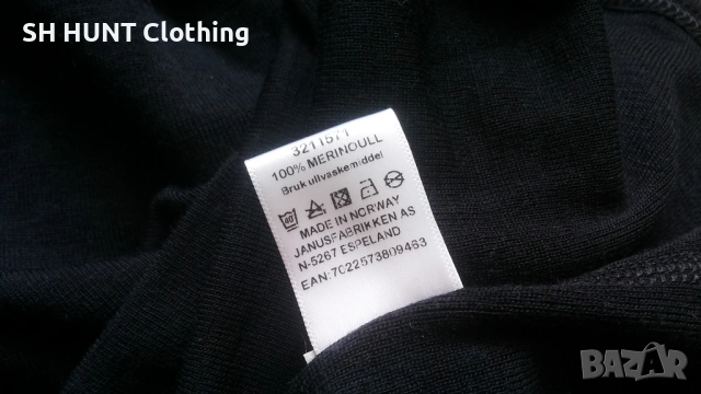JANUS Termo Underwear 100% Merino Wool размер M термо блуза 100% Мерино вълна - 1863, снимка 10 - Екипировка - 53090441