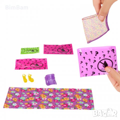 Промоция ! Куклa с магическа трансформация BARBIE COLOR REVEAL Sun & Sand Series , снимка 4 - Кукли - 35023269