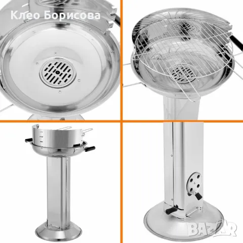 Колонна скара Bavaria на дървени въглища от неръждаема стомана, снимка 3 - Скари - 48950555