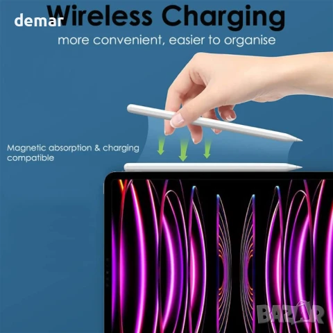 TECHGEAR Pencil 2-ро поколение, магнитен стилус с безжично зареждане, снимка 3 - Друга електроника - 50686833