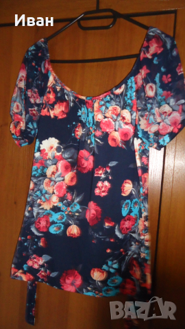Блуза-Топ с къс ръкав , снимка 1 - Тениски - 44679020