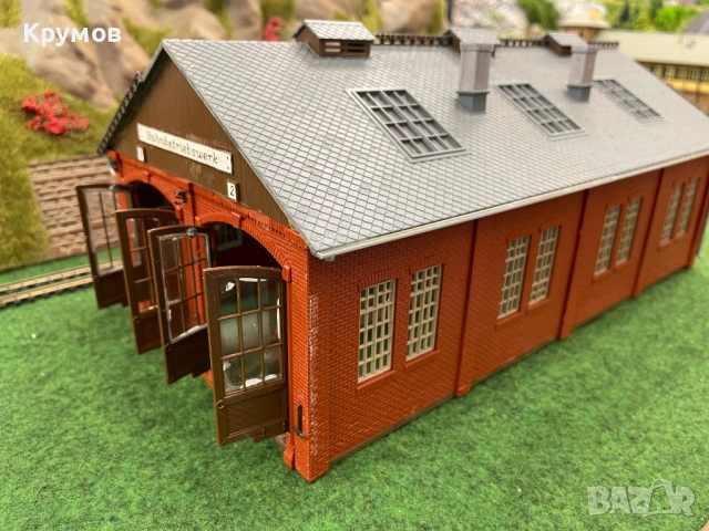 Сграда за макет Депо два коловоза H0 1:87 влак ЖП моделизъм