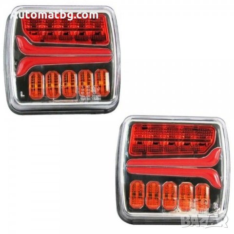 Безжични диодни стопове за ремарке Automat, С магнитно закачане, LED,  2бр, 12V-24V, снимка 4 - Аксесоари и консумативи - 30827826